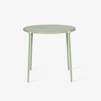 Sage Green Round Metal Side Table