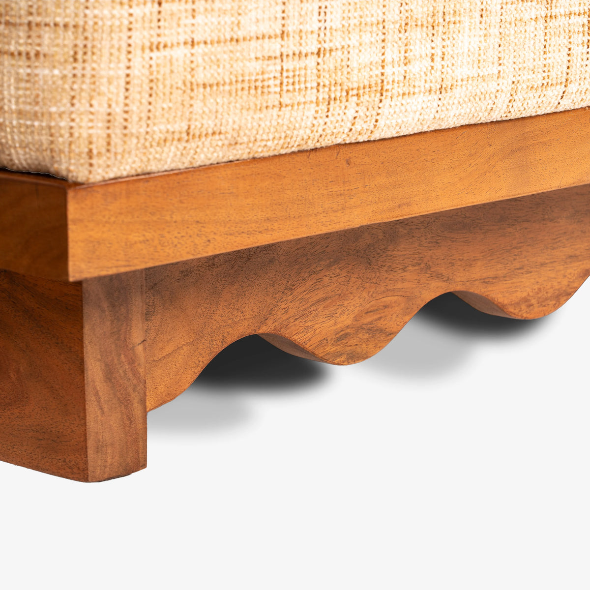 Modern Fluted Wooden Coffee Table