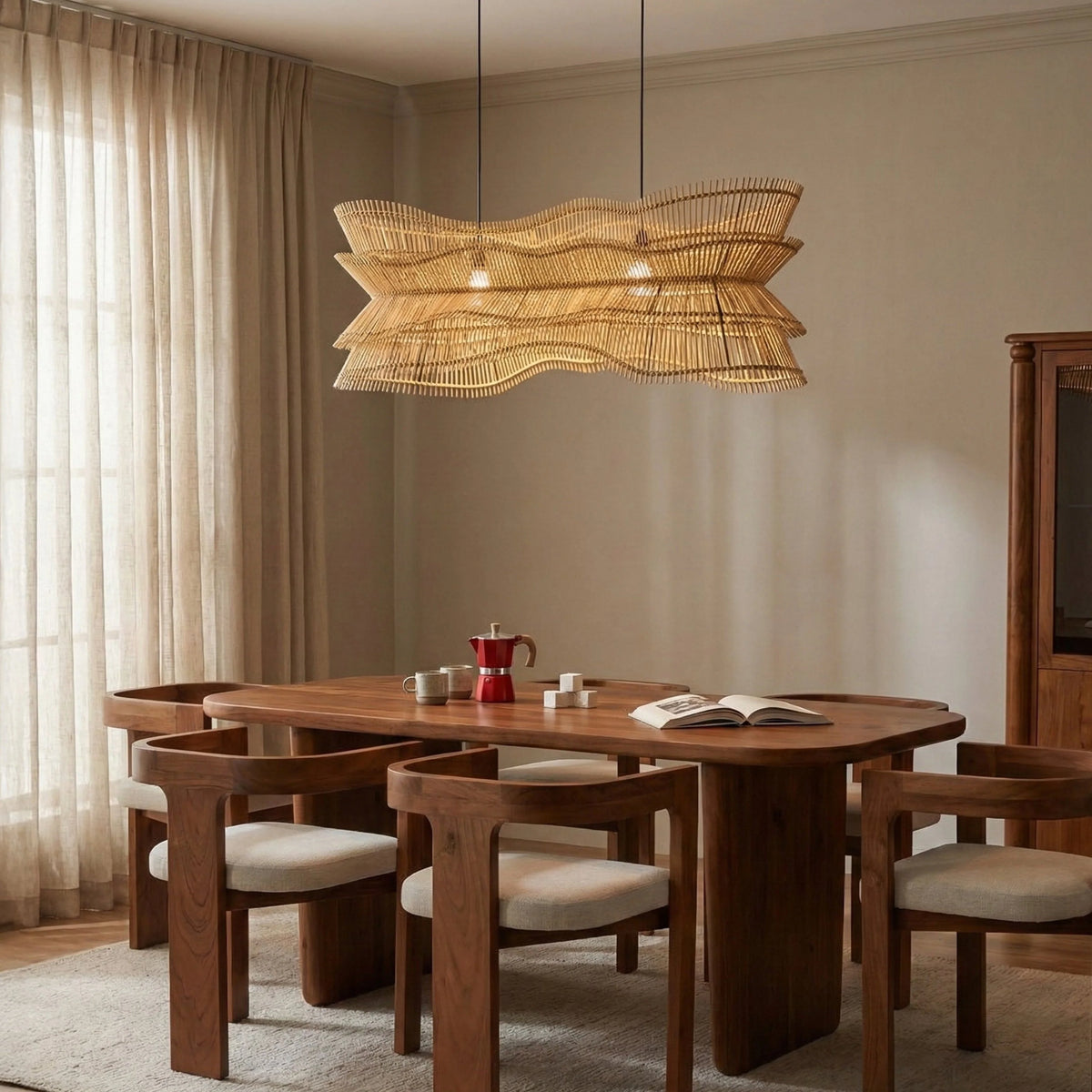 Savana Woven Bamboo Pendant Light