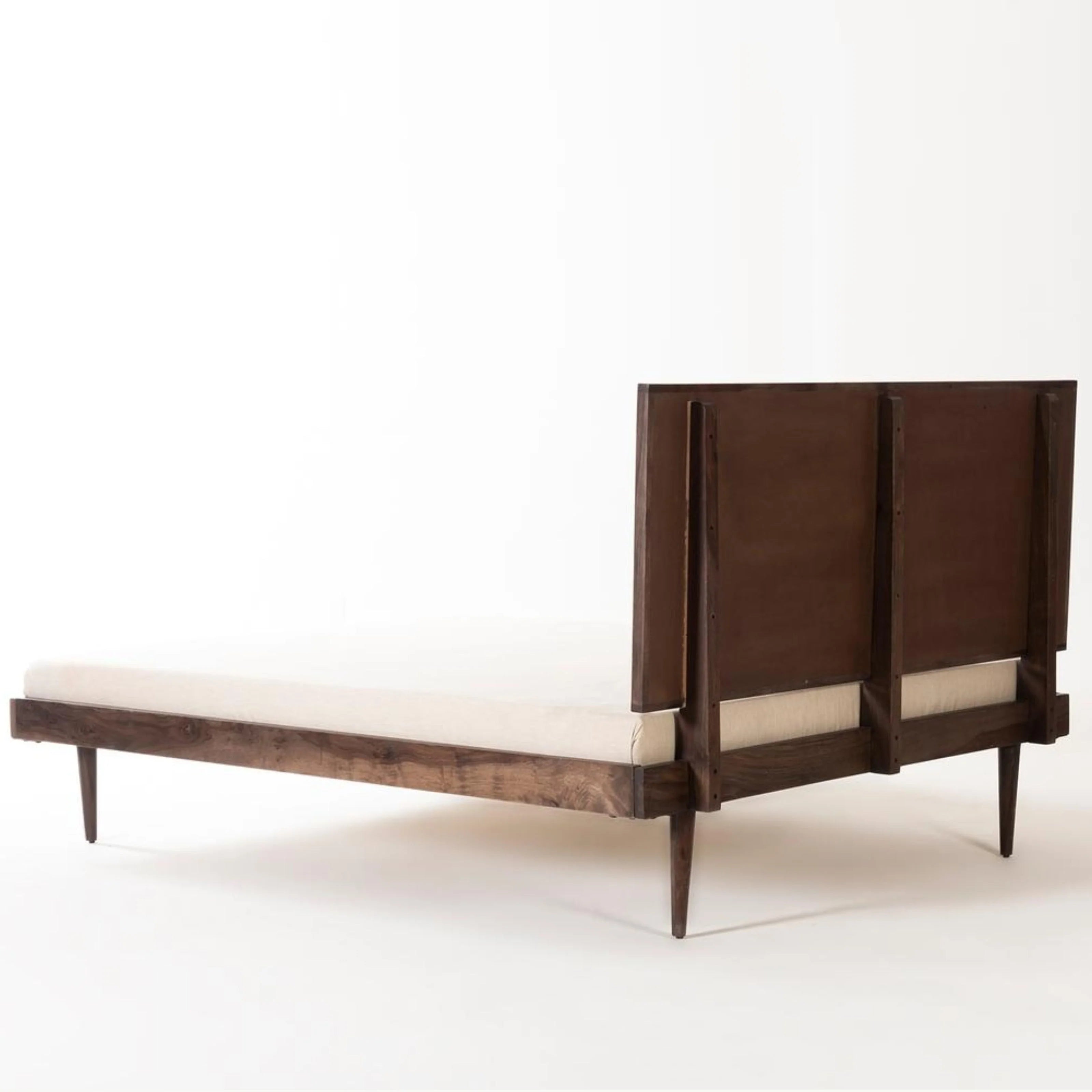 Kairo Geometric Wood Panel Queen Size Bed