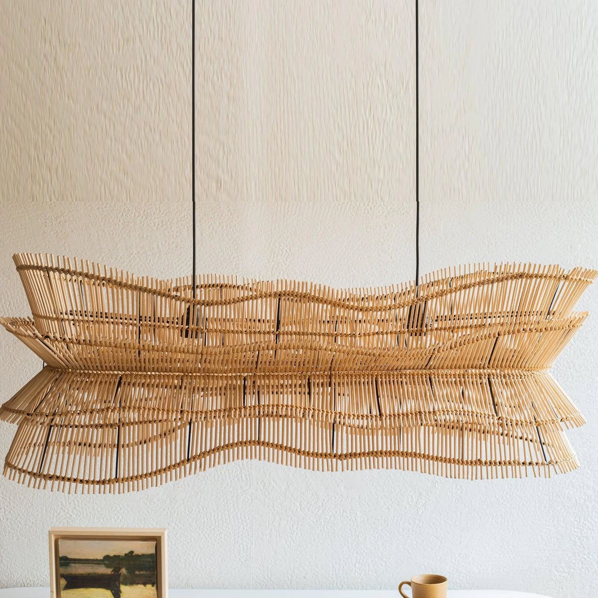 Savana Woven Bamboo Pendant Light