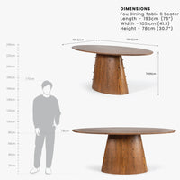 Fou Solid Wood Dining Table & Chair Set