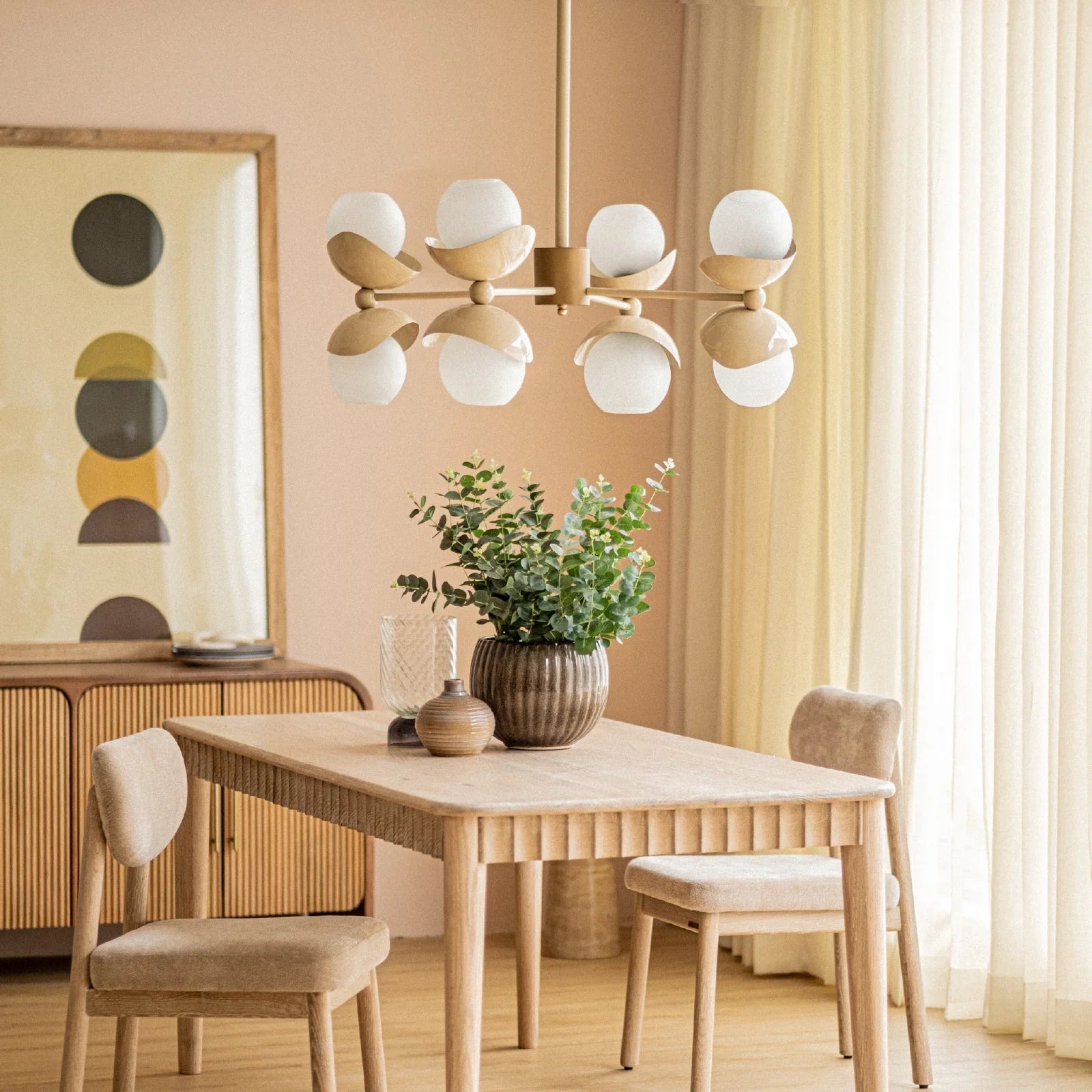 Elara Sculptural Multi-Light Chandelier