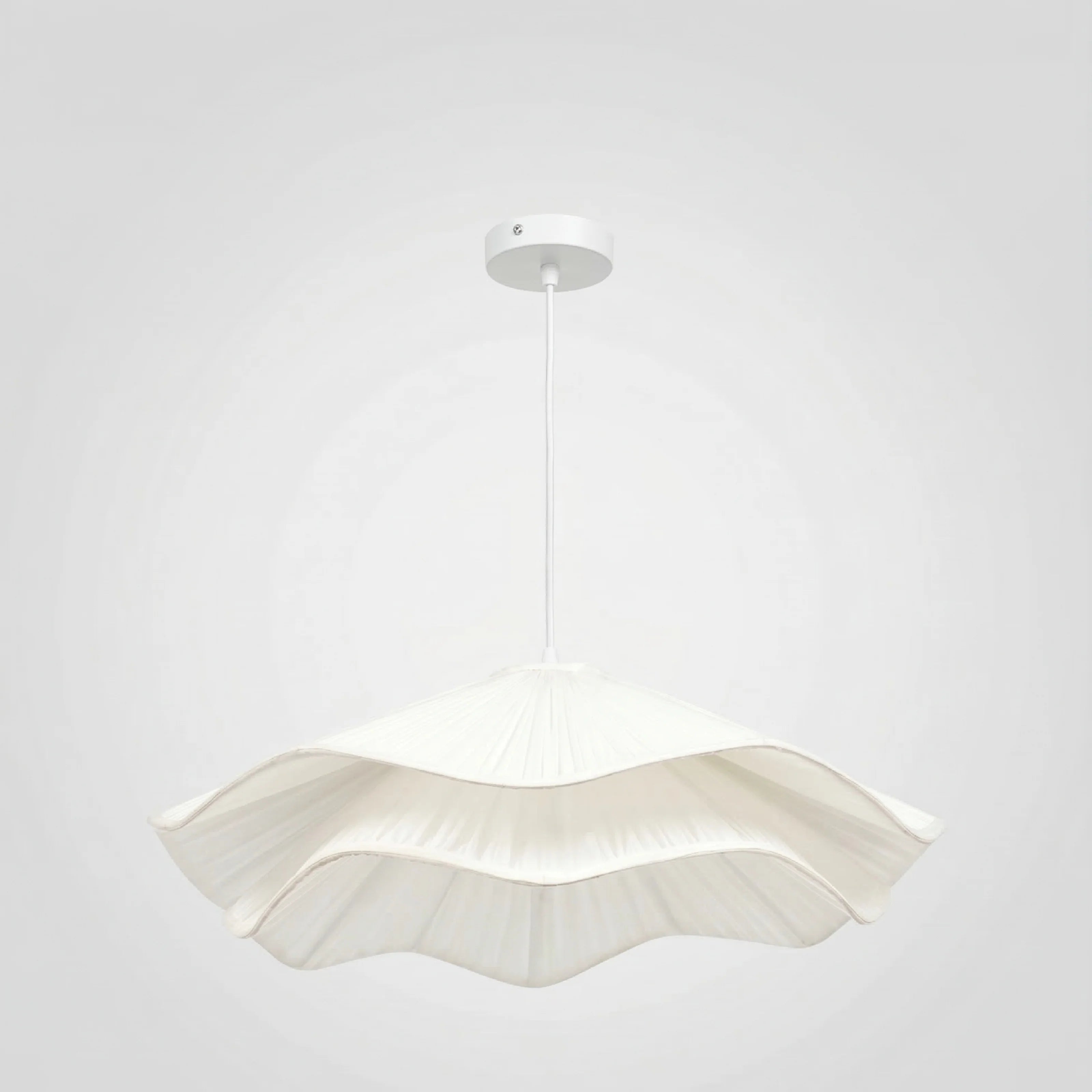 Seren Wavy Fabric Hanging Lamp