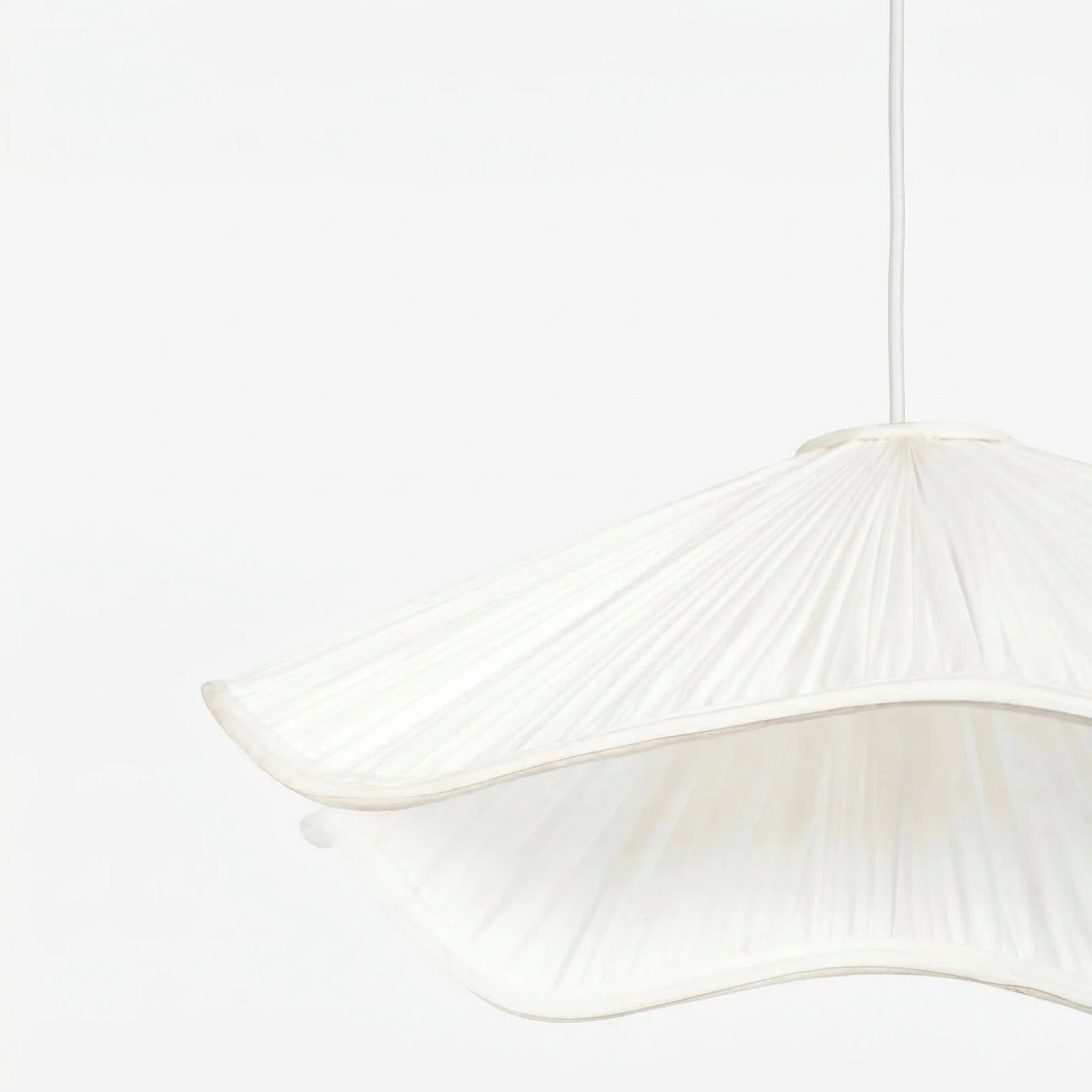 Seren Wavy Fabric Hanging Lamp