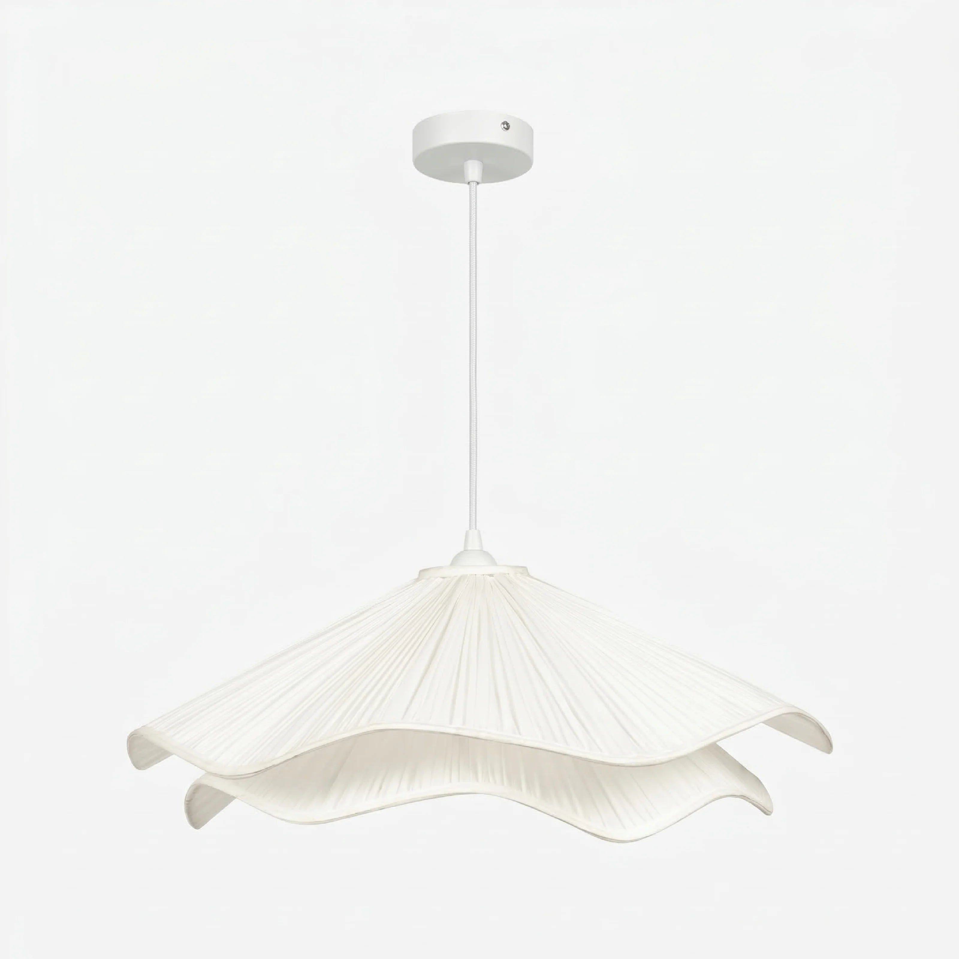 Seren Wavy Fabric Hanging Lamp