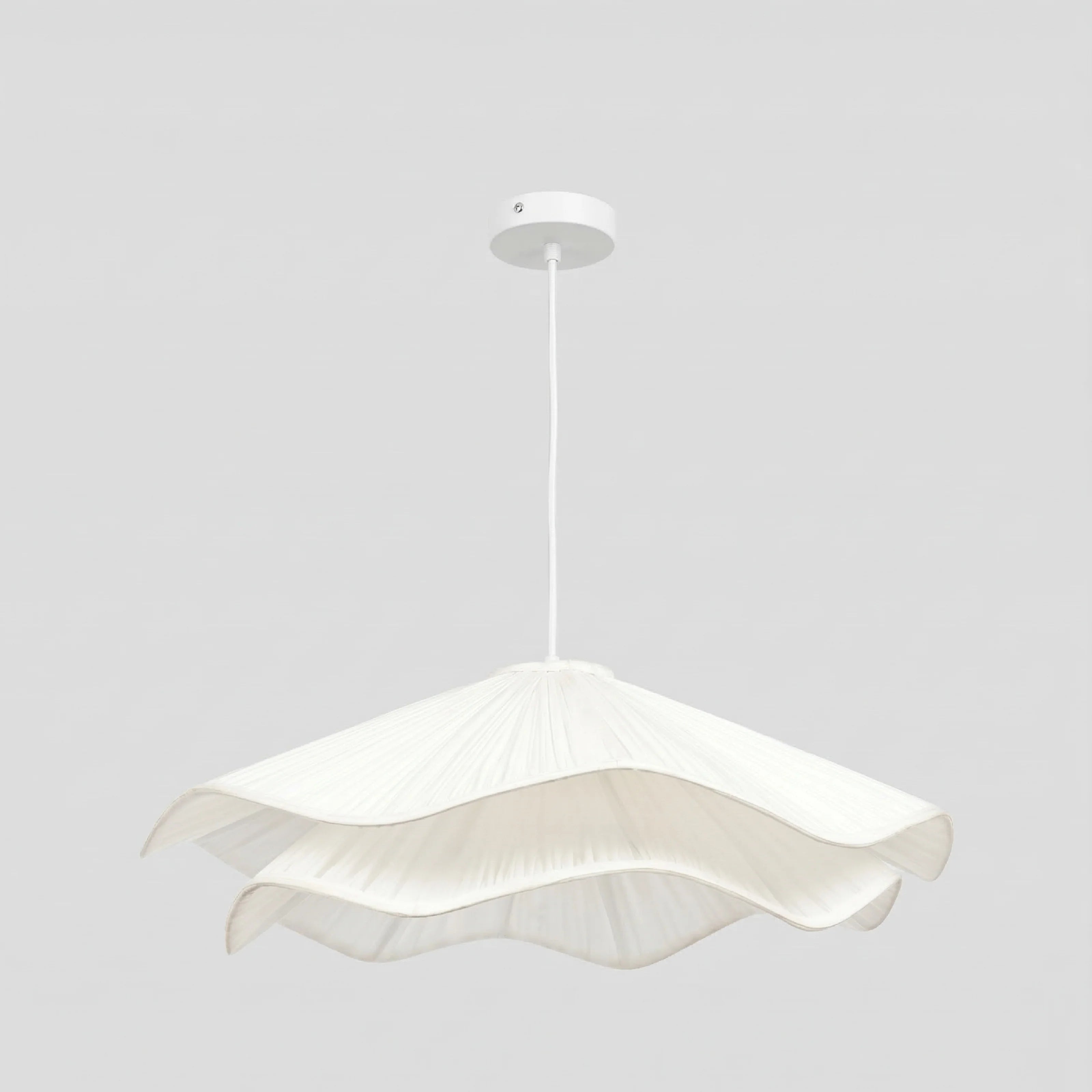 Seren Wavy Fabric Hanging Lamp