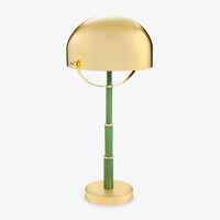 Helm Green & Gold Table Lamp