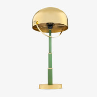 Helm Green & Gold Table Lamp