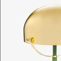 Helm Green & Gold Table Lamp