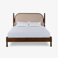 Ukti Upholstered Spindle Queen Size Bed