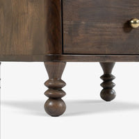 Ukti Upholstered Spindle Queen Size Bed